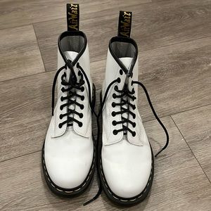 Size 8 doc Martens in white